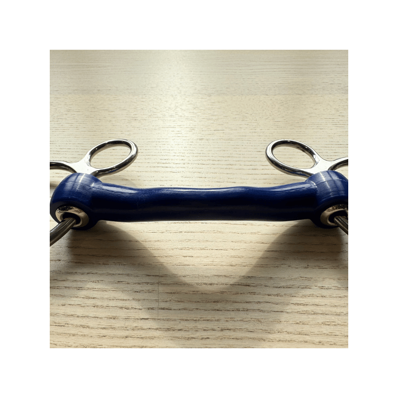Softmouth 3 rings resin bit with tongue port used - Jump'in | Mors & More