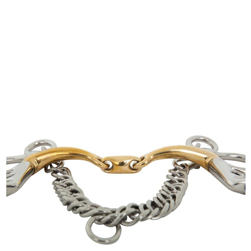 Pelham double Jointed Soft Contact short cheeks used  - BR | Mors & More