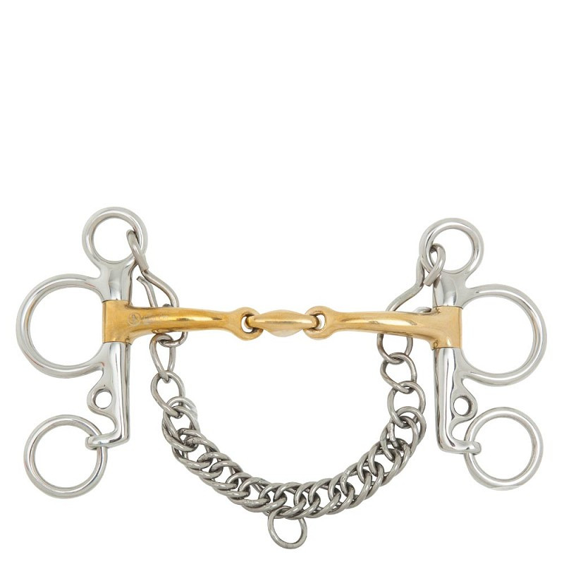 Pelham double Jointed Soft Contact short cheeks used  - BR | Mors & More