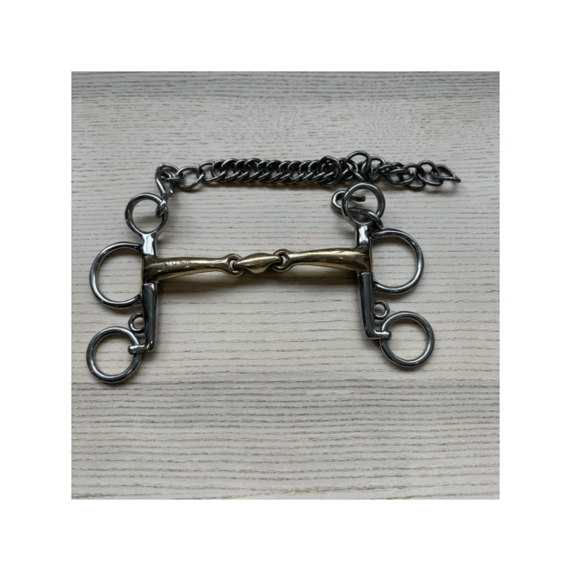 Pelham double Jointed Soft Contact short cheeks used  - BR | Mors & More