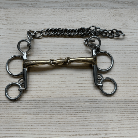 Pelham double Jointed Soft Contact short cheeks used  - BR | Mors & More