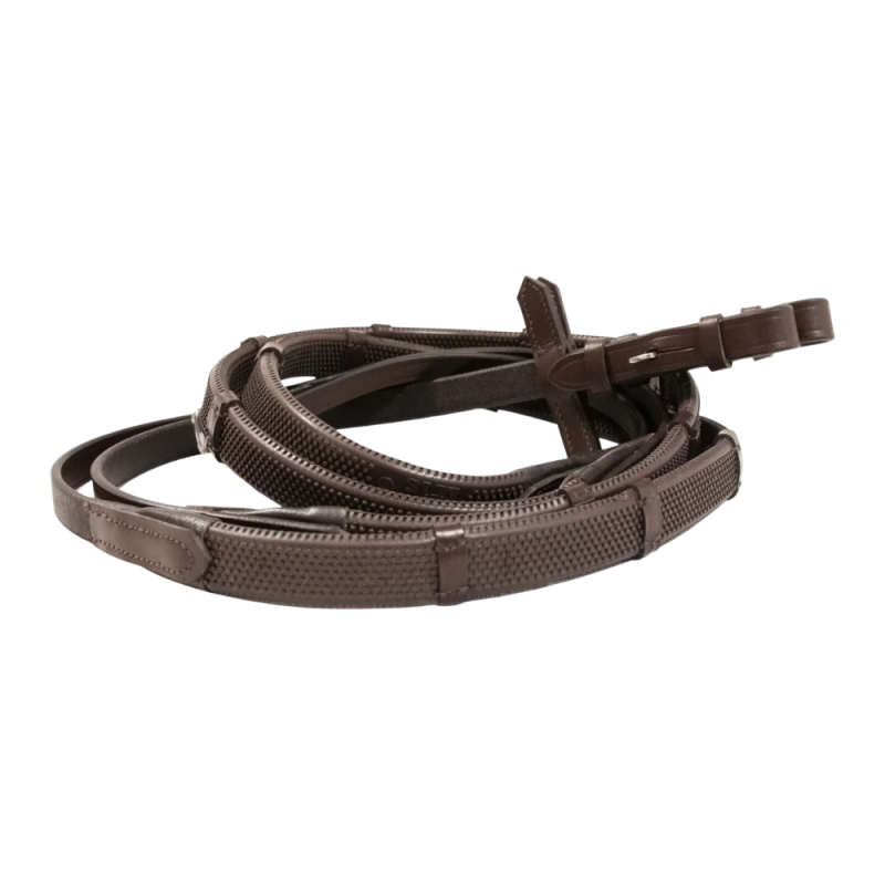 Rubber reins with small grips and stops - T de T | Mors & More