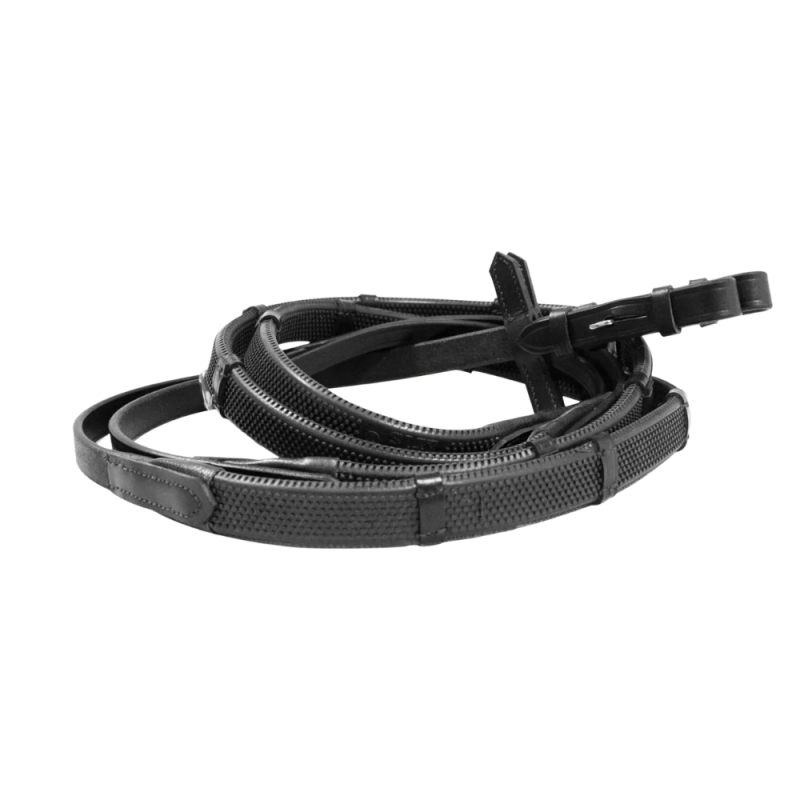 Rubber reins with small grips and stops - T de T | Mors & More