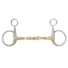 Drop cheek bit double jointed soft contact - BR | Mors & More