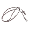 Soft rubber reins + Leather loops - T de T | Mors & More