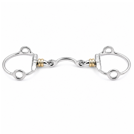 Eggbutt Gag bit with roller and high port - Jump'in | Mors & More