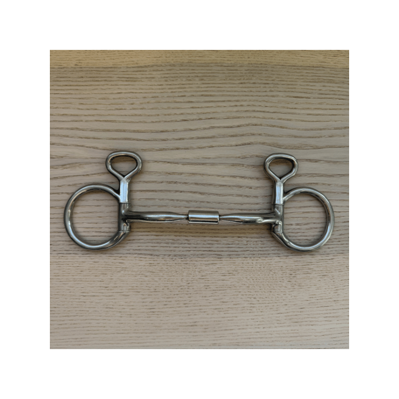 Elite Baucher Eggbutt Bit with Straight Mouthpiece and Roller - METALAB| Mors & More