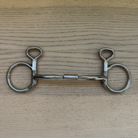 Elite Baucher Eggbutt Bit with Straight Mouthpiece and Roller - METALAB| Mors & More