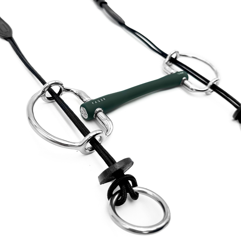 Nicole Rubber bit fixed gag - Fager | Mors & More