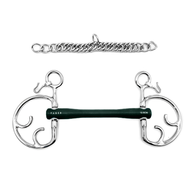 Nicole Rubber bit Kimblehook - Fager | Mors & More