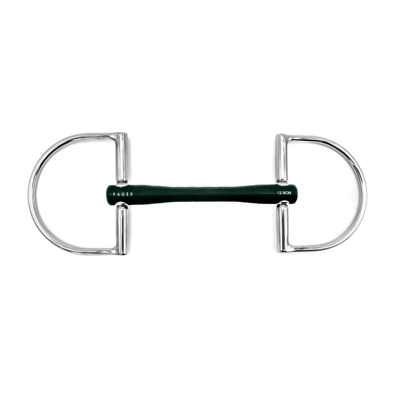 Nicole Rubber bit dee rings - Fager | Mors & More