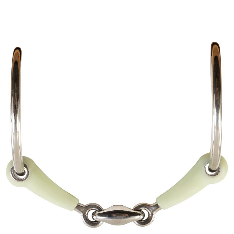 Mors 2 anneaux résine pomme double brisure inox d'occasion - BR | M&M