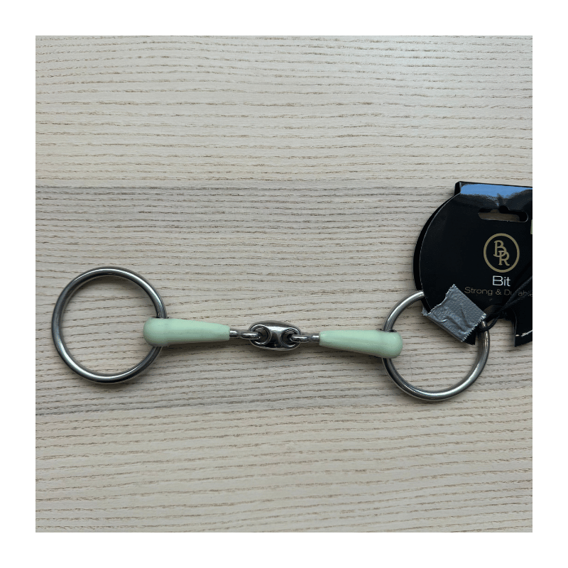 Mors 2 anneaux résine pomme double brisure inox d'occasion - BR | M&M