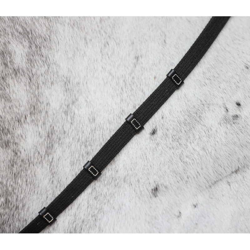 Rênes tissus à boucle avec arrêtoirs Palermo Pro Line - HFI  Mors & More