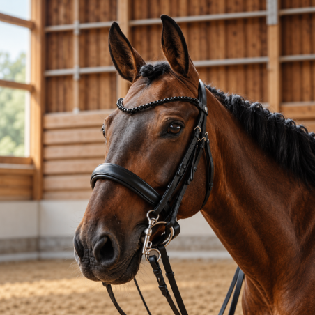 Onyx double bridle - Norton | Mors & More