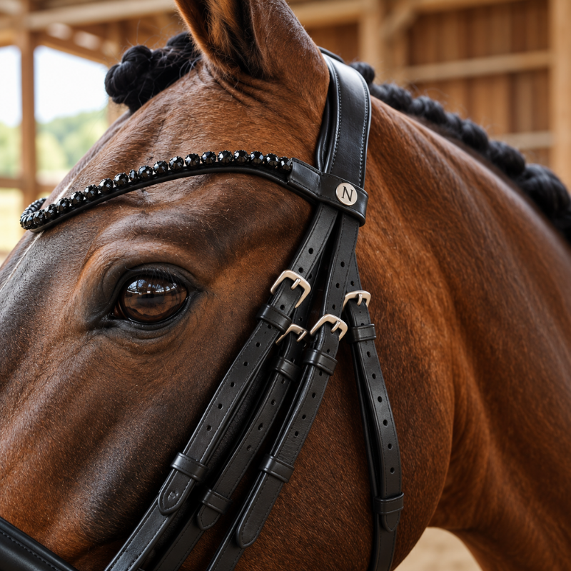 Onyx double bridle - Norton | Mors & More