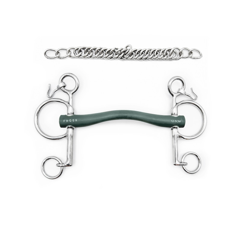 Andrea Rubber bit baby pelham used  - Fager | Mors & More