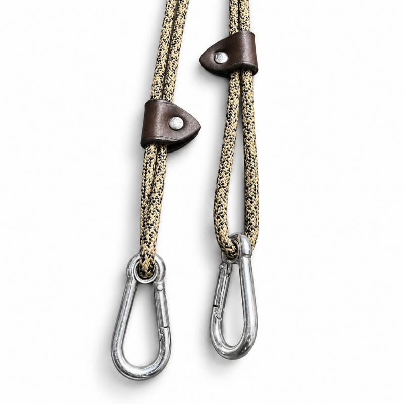 Rênes Allemandes cuir réglables In Horse We Trust | M&M