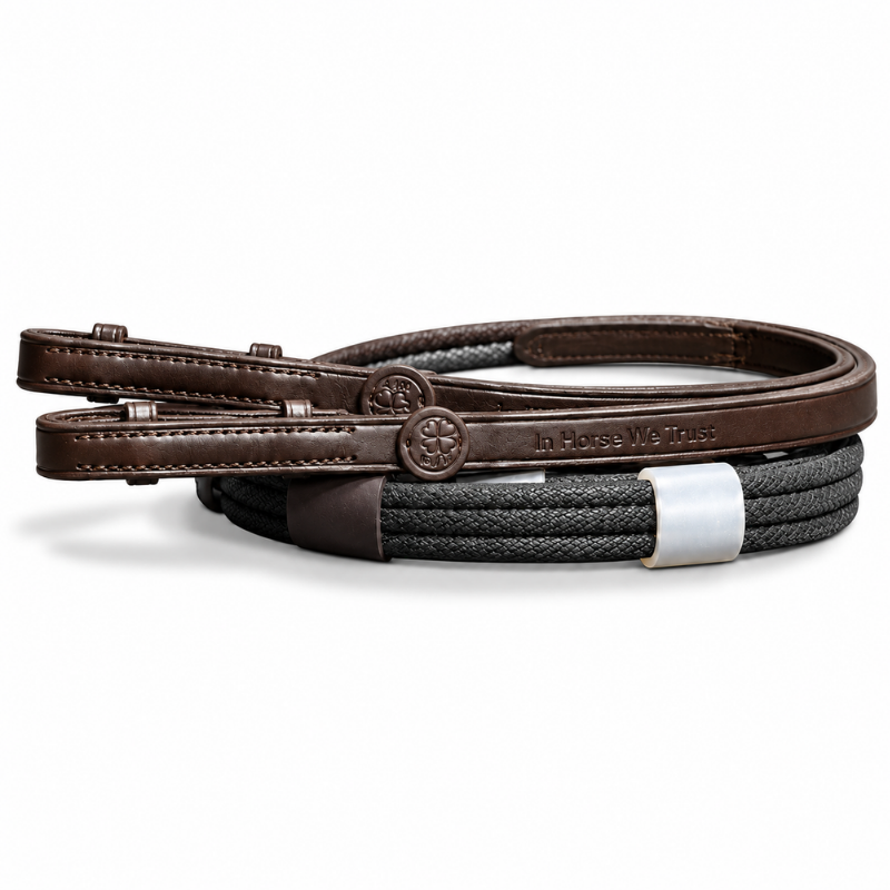 Rênes en grip Adjust Dressage Hunter In Horse We Trust | M&M