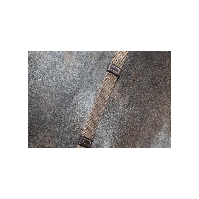 Fortuna Snaffle Bridle Crank Noseband with waved padded browband