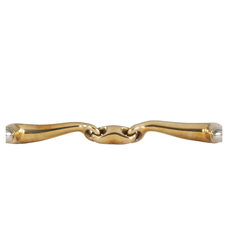 Double Jointed Eggbutt Snaffle Slightly Curved Soft Contact