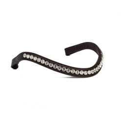 Browband with white stones