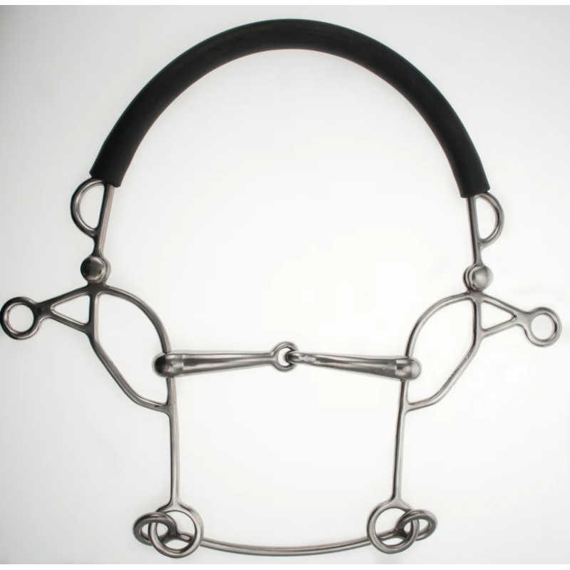 Combinaison Hackamore Single jointed longs shanks Abbey
