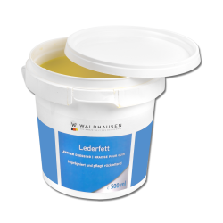 Colorless leather grease