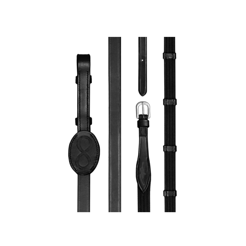 La Cense web reins with stoppers La Cense by Dy'on