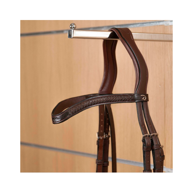 Laced V-Sharped Browband with logo - Dyon | Mors & More