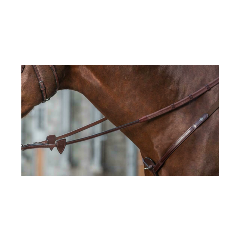 Rubber Reins with 7 Leather loops - New English Dy'on