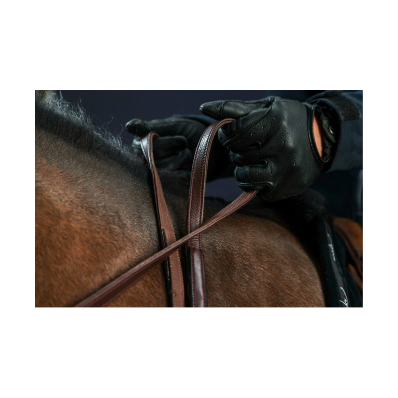 Leather - Rubber Reins Hunter Dy'on