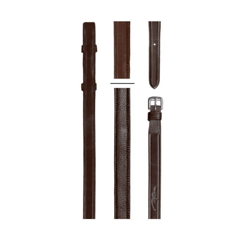 Leather - Rubber Reins Hunter Dy'on