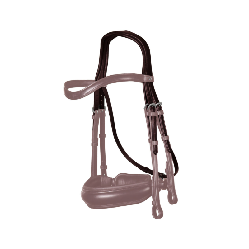 Dressage Anatomic double bridle Headpiece Dy'on