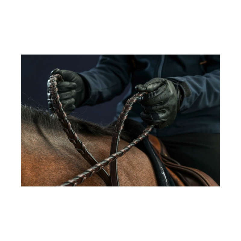 Braided Leather Reins - New English Dy'on