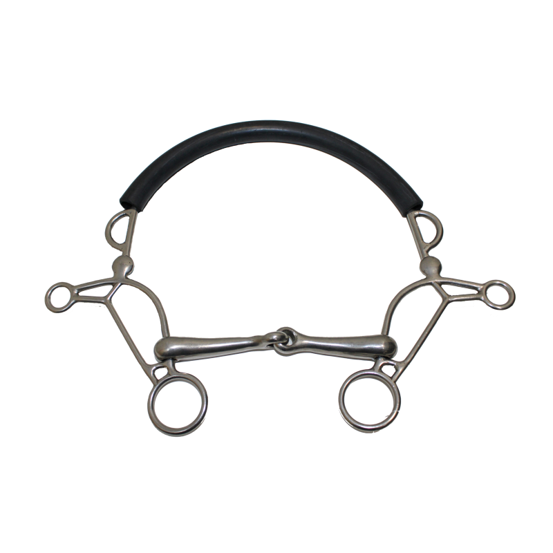Combinaison Hackamore Single jointed shorts shanks Abbey