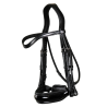 Dressage Double Bridle Large Patent Noseband Dy'on