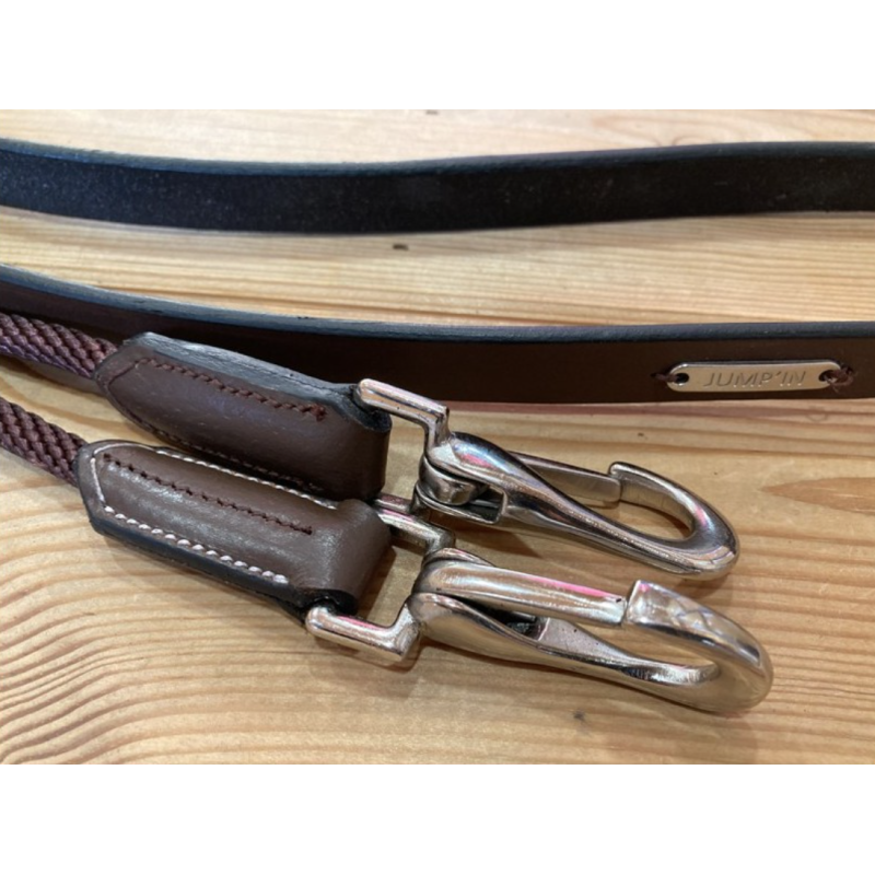 Draw Leather reins One Jump'in