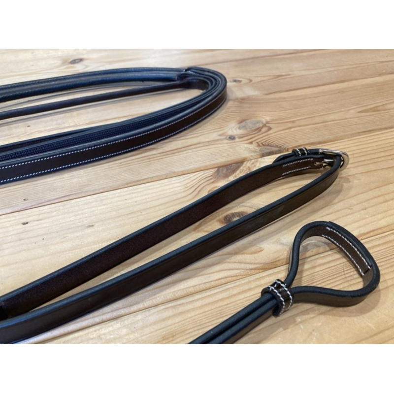 Double Bridle Patent Leather Reins Jump'in