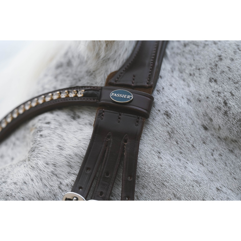 Fortuna Snaffle Bridle crank Noseband cruved crystal browband Passier