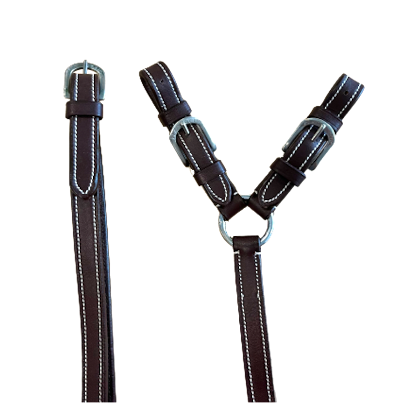 Reins with Ring Bit Loops - Flags and Cup