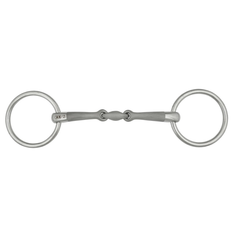 Loose ring bradoon double jointed Satinox Sprenger