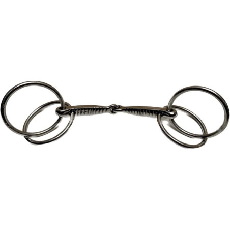 Scourier bit 4 rings single joint Umbria