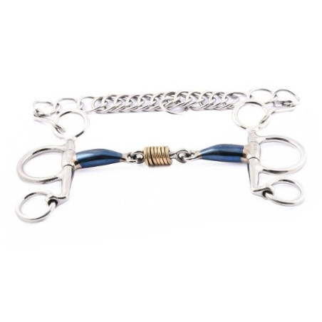 Baby Pelham double jointed with brass Sweet iron Jump'in