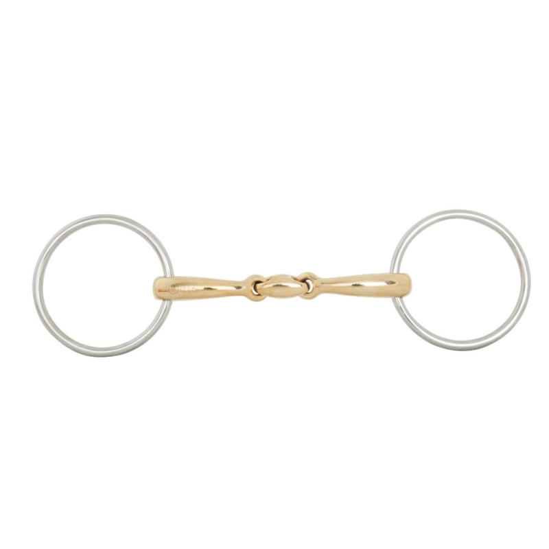 Double Jointed Loose Ring Snaffle Soft Contact BR