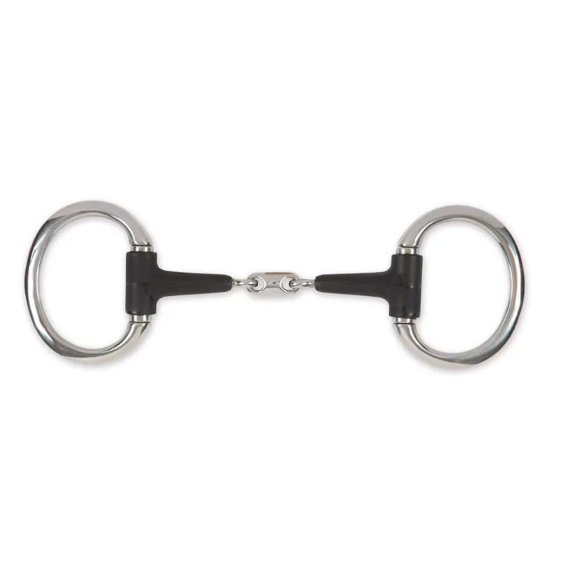 Mors à olives double brisure caoutchouc -  Shires