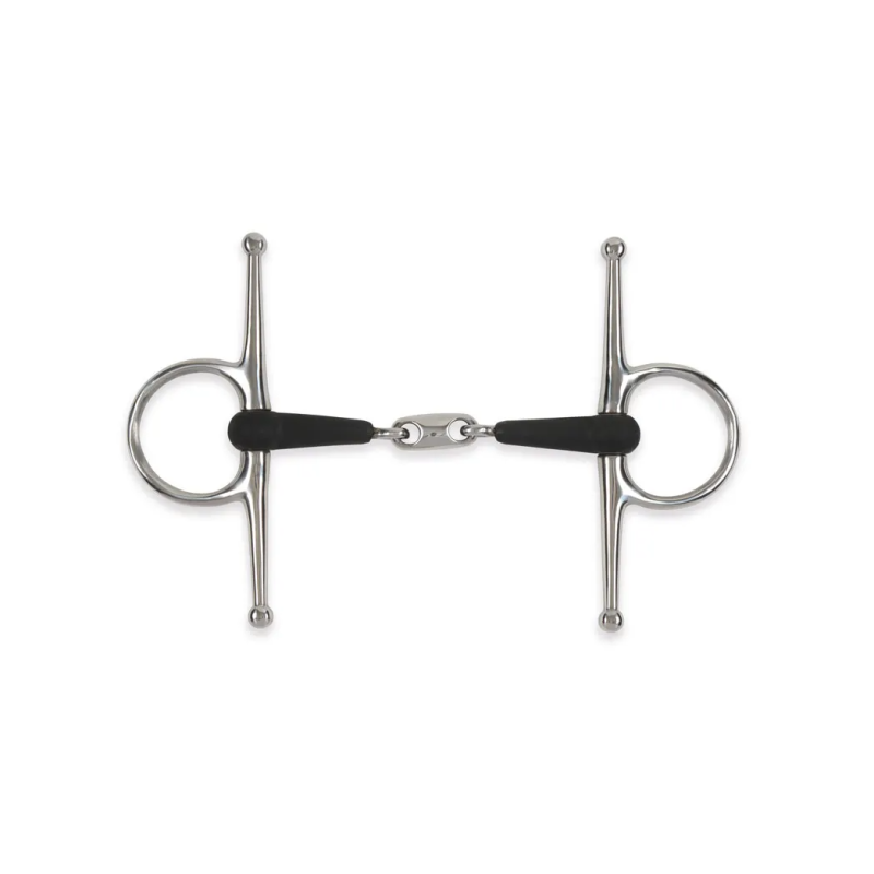 Mors à aiguilles double brisure caoutchouc - Shires