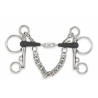 Mors à Pelham double brisure caoutchouc Shires