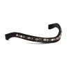 Browband with gold, copper and white stones