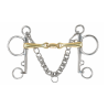 Mors Pelham double brisure en cuivre Shires
